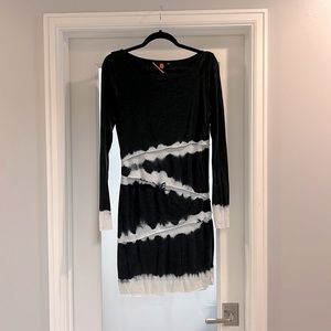 Tie dye, long sleeve dress